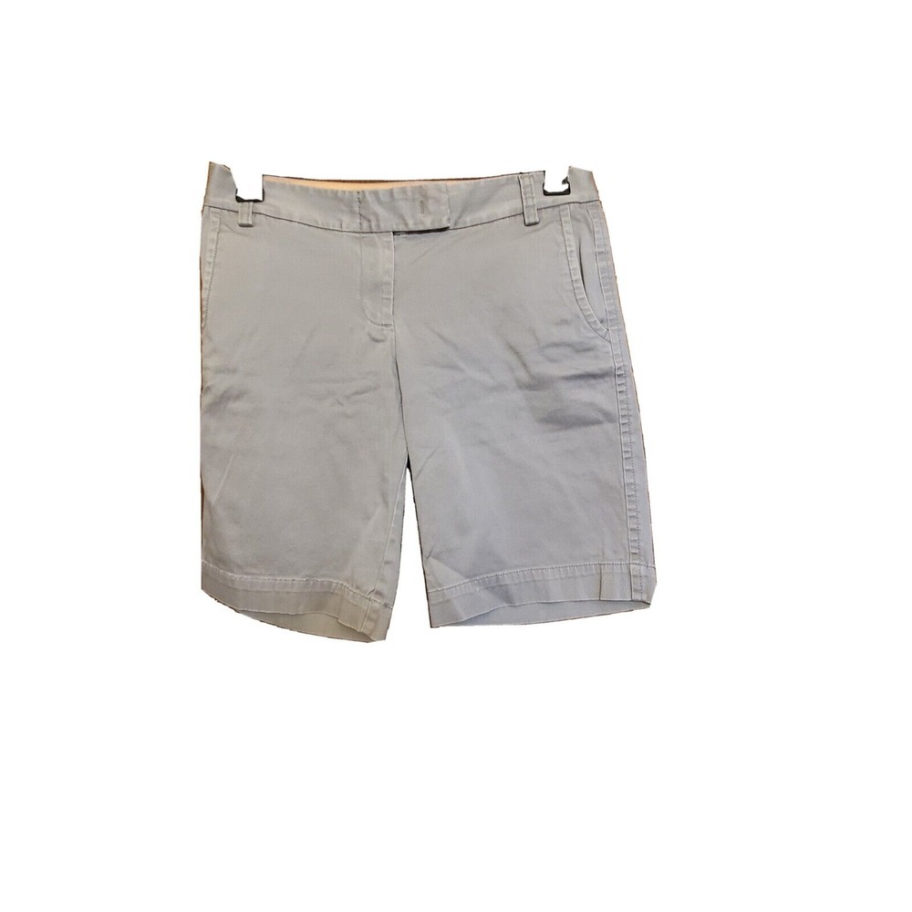 J.CREW FACTORY Shorts Women's‎ 6 Gray City Fit Stretch Bermuda
